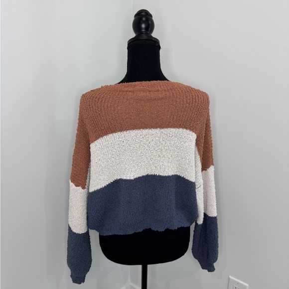 Debut Knit Oversized Bubble Sleeve Sweater XS - Picture 3 of 8